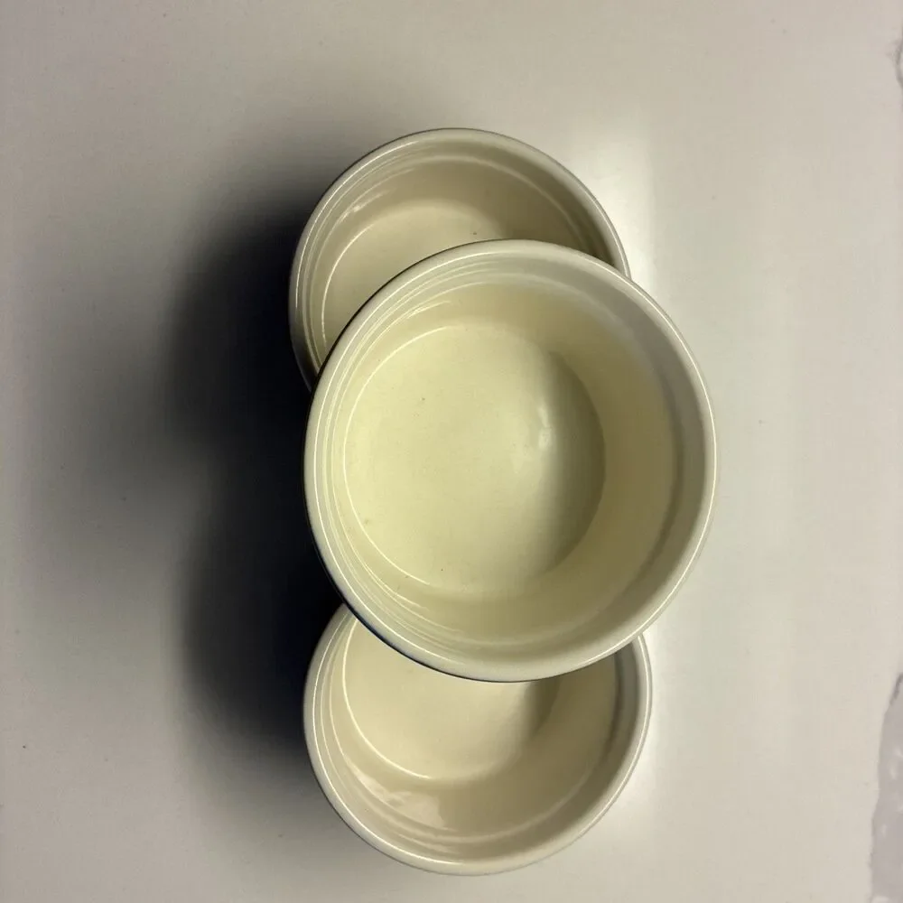 Kitchen Select Ramekins Small Stoneware Casserole Dish Set 3.5 2H Oven Cookware